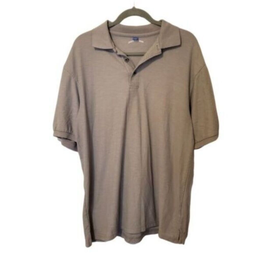 JOE'S USA Mens Sz LT Gray  Solid Short Sleeve Polo shirt